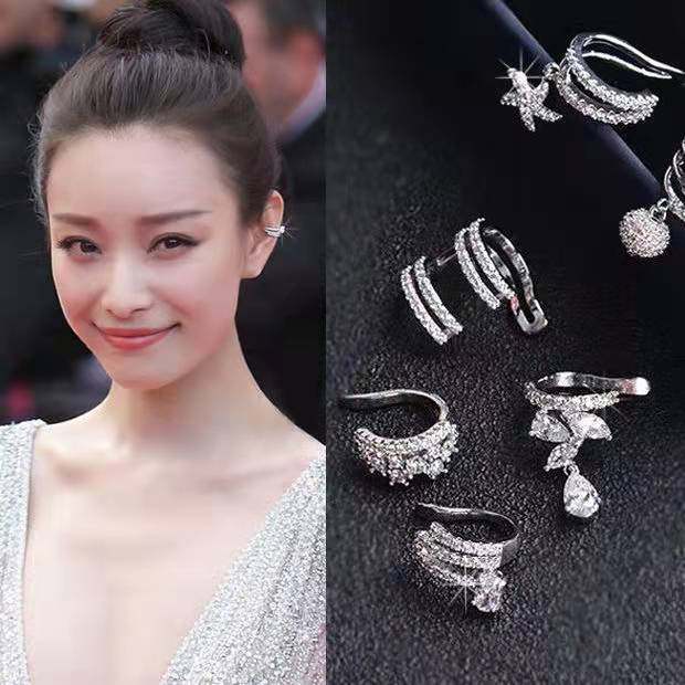 ins小众气质水钻女耳骨夹