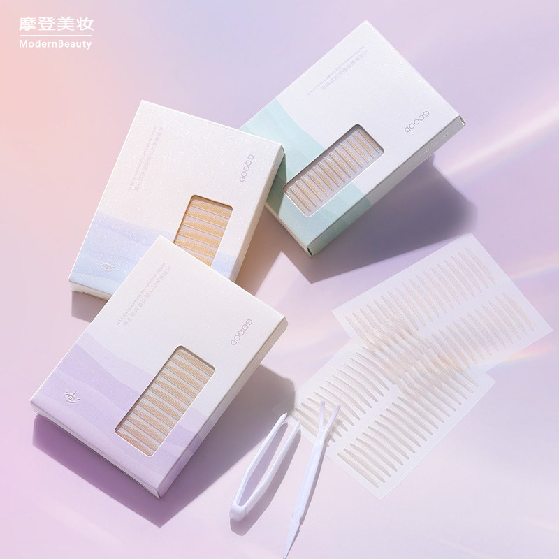 自然隐形无痕双眼皮贴图片