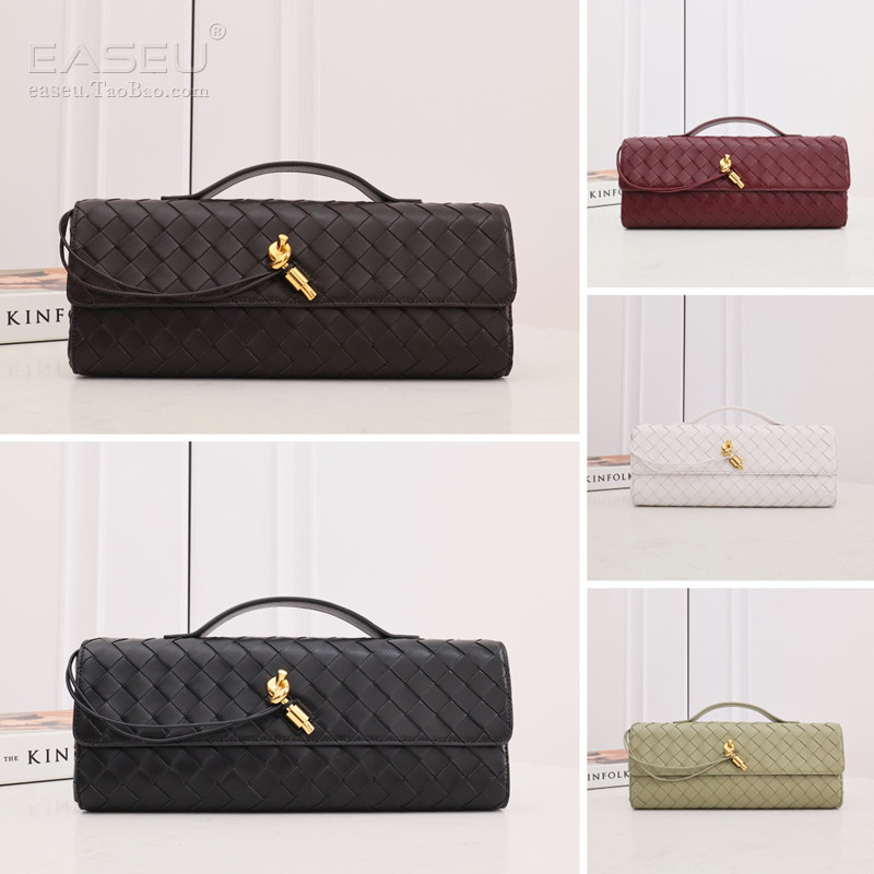 2024优质纯色精品新款编织晚宴包羊皮手提包横款手提包手拿包女包,箱包皮具/热销女包/男包,手拿包,淘宝优惠券,粉丝福利购,淘宝优惠卷