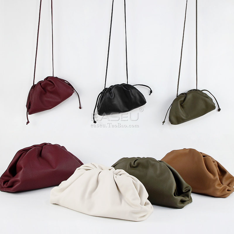 云朵手包EASEU手拿包褶皱欧美大