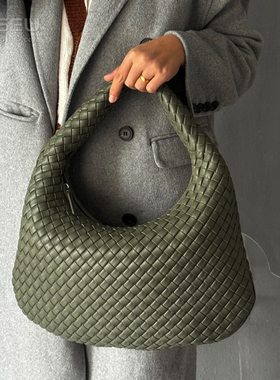 经典venete编织Hobo女包饺子包女单肩手提包大容量通勤复古腋下包