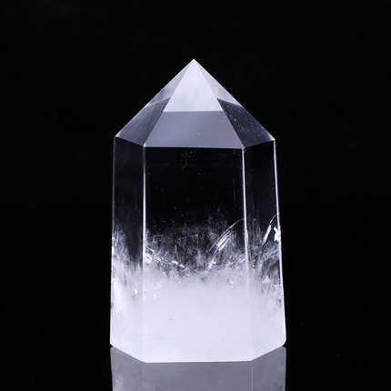 天然白水晶晶柱一物一图