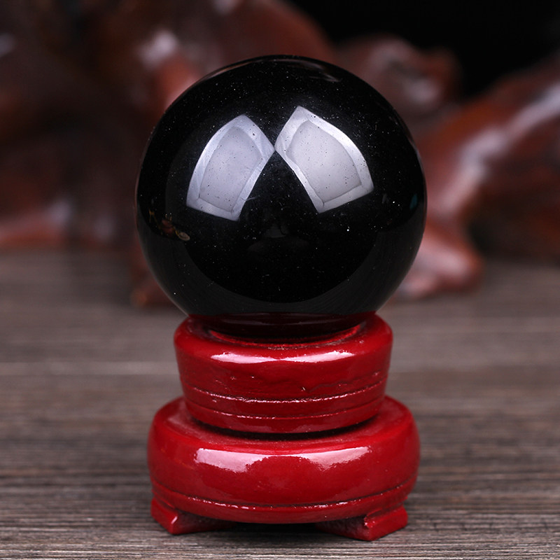 新品天然黑曜石球镇宅摆件黑色原石客厅办公室玄关装饰桌面赠底座,饰品/流行首饰/时尚饰品新,摆件,淘宝优惠券,粉丝福利购,淘宝优惠卷