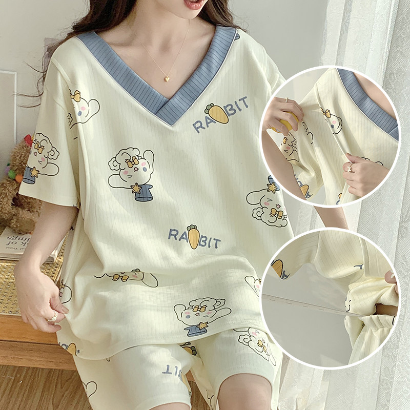 睡衣超大码300斤夏季薄款短袖孕妇哺乳喂奶月子服产妇怀孕期套装,孕妇装/孕产妇用品/营养,家居服套装,淘宝优惠券,粉丝福利购,淘宝优惠卷