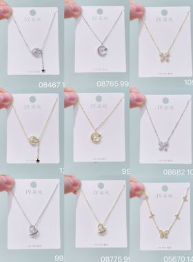 简悦银饰s925通体银气质时尚轻奢高级感锆石花朵项链