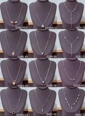 丽银饰品丽贝丽影潮汐心跳复古几何爱心锆石项链瑞衣链系列904