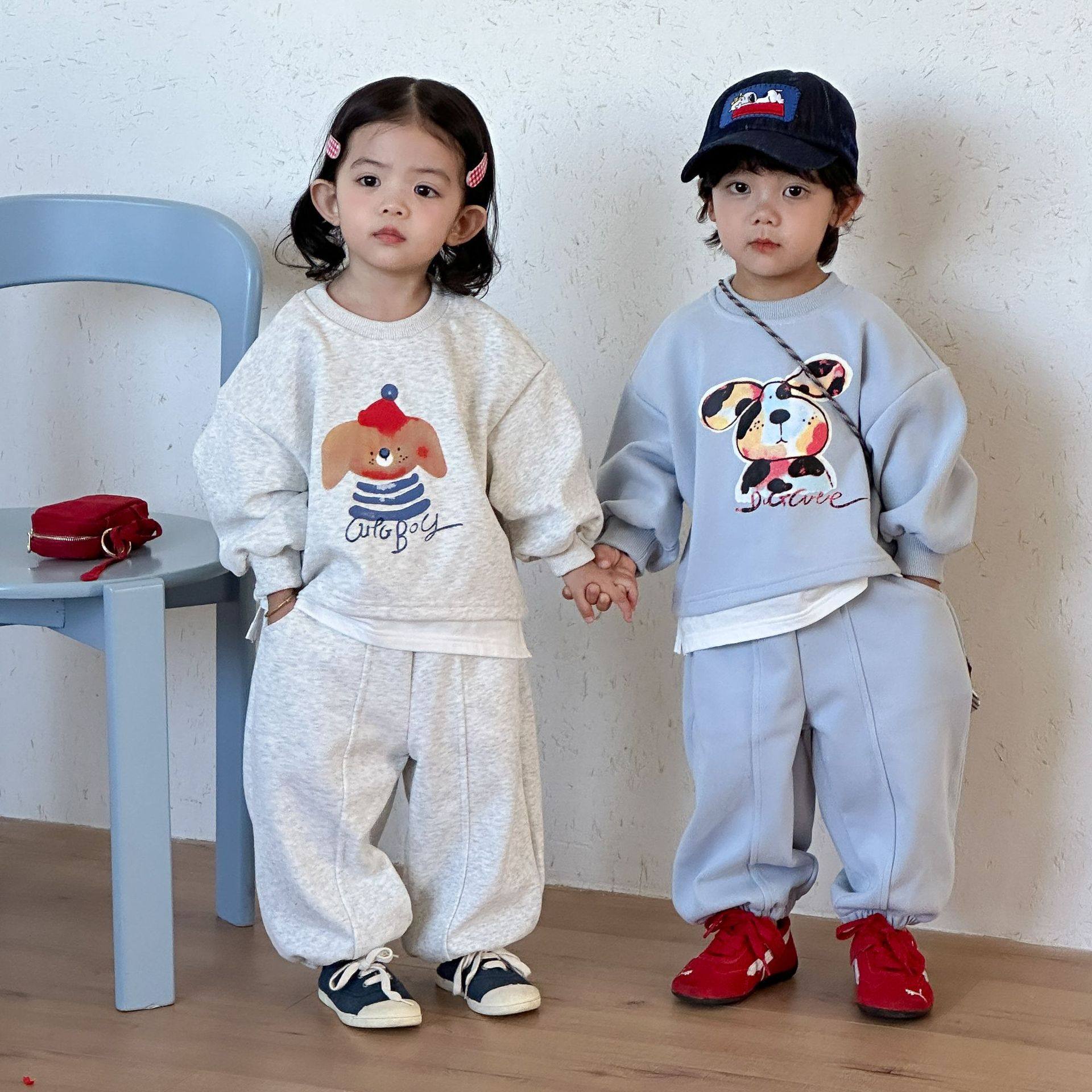 2026新款卫衣套装春季儿童假两件男童女童运动卫裤宝宝卡通休闲装,童装/婴儿装/亲子装,儿童运动套装,淘宝优惠券,粉丝福利购,淘宝优惠卷