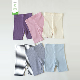 男女童优可丝棉打底五分裤 2025新款 短裤 薄款 子透气 儿童弹力骑行裤
