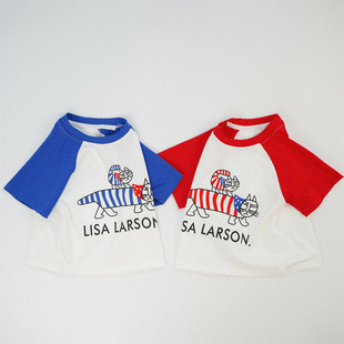 2026夏季儿童宽松短袖中大男童女童印花拼色短袖T恤上衣春装