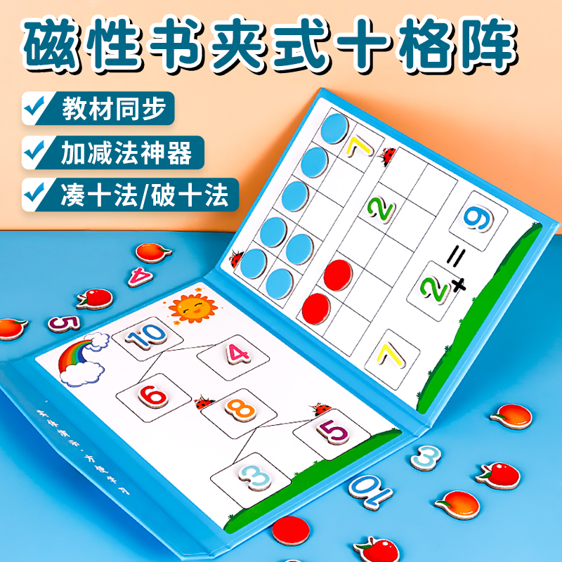 六鑫磁性书夹式十格阵