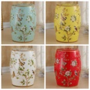 凳 美式 梳妆凳换鞋 新中法式 花鸟陶瓷鼓凳瓷墩绣墩陶瓷坐凳 欧式