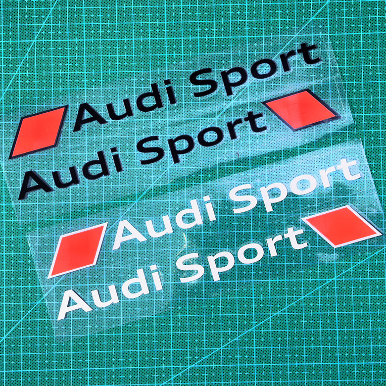 奥迪车身贴纸AudiSport叶子贴纸