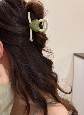 简约爱心中号发夹女后脑勺抓夹