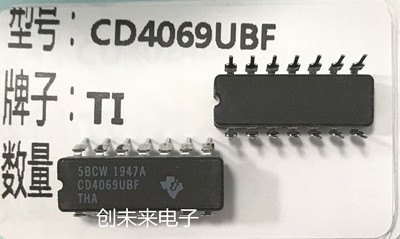 CD4069UBF 直插脚CDIP14 全新原装正品 可直接拍