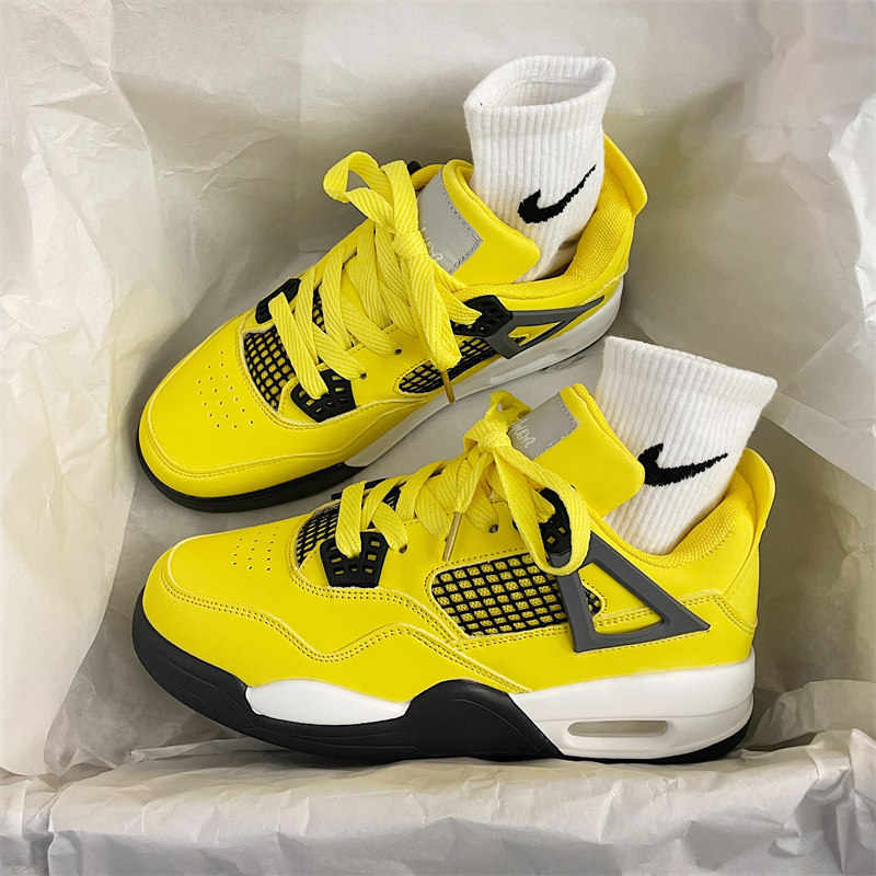 电母aj4篮球鞋男鞋秋季新款气垫运动大童乔4学生板鞋防滑减震球鞋