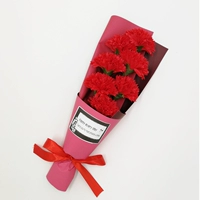 Красная прозрачная подарочная коробка