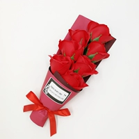 Красная прозрачная подарочная коробка