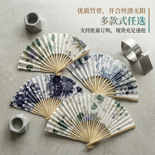 古风折扇中国风旗袍新中式夏天随身携带可折叠小扇子学生儿童舞蹈