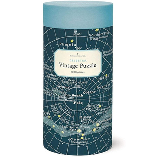 现货 美国 Cavallini 天体图鉴 复古1000片纸质进口拼图