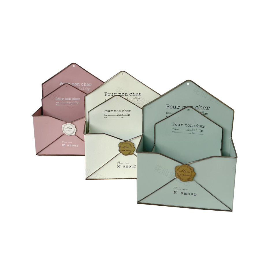 花盆日式复古园艺装饰杂货铁艺做旧铁信封花盆装饰花盆种花组盆,鲜花速递/花卉仿真/绿植园艺,花盆,淘宝优惠券,粉丝福利购,淘宝优惠卷