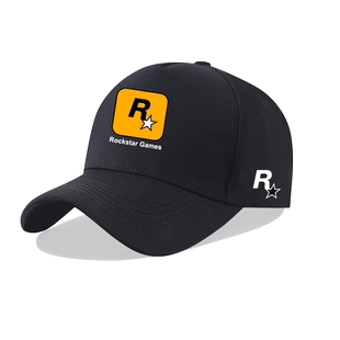 GTA5游戏公司 Rockstar Games周边R星标志帽子棒球帽男女简约鸭舌