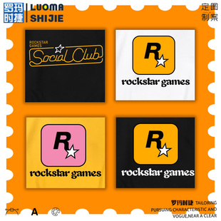 原宿风短袖t恤男 电子游戏公司Rockstar Games R星游戏迷短袖男潮