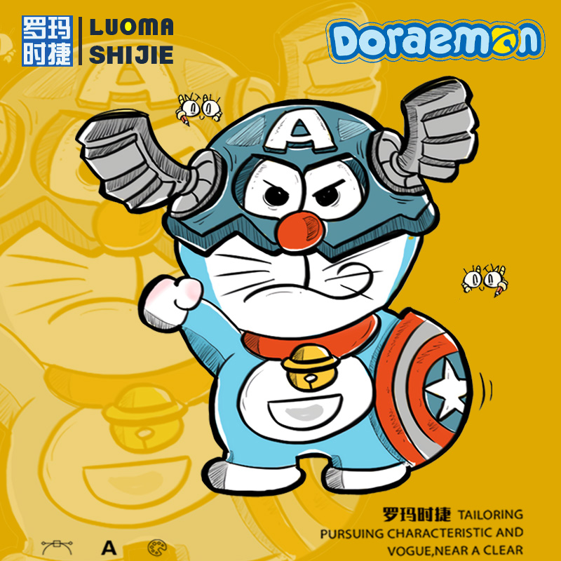 哆啦a梦连帽ins卫衣