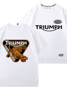 短袖t恤男宽松港风t桖triumph