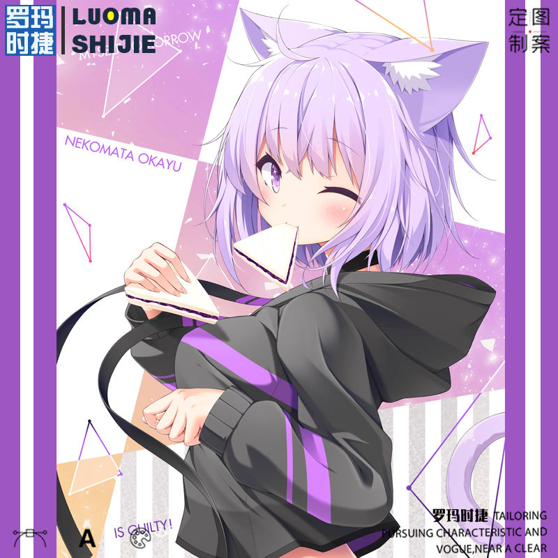 you tube阿汤哥t恤男短袖潮牌超火虚拟唱见猫又小粥短袖t恤男纯棉