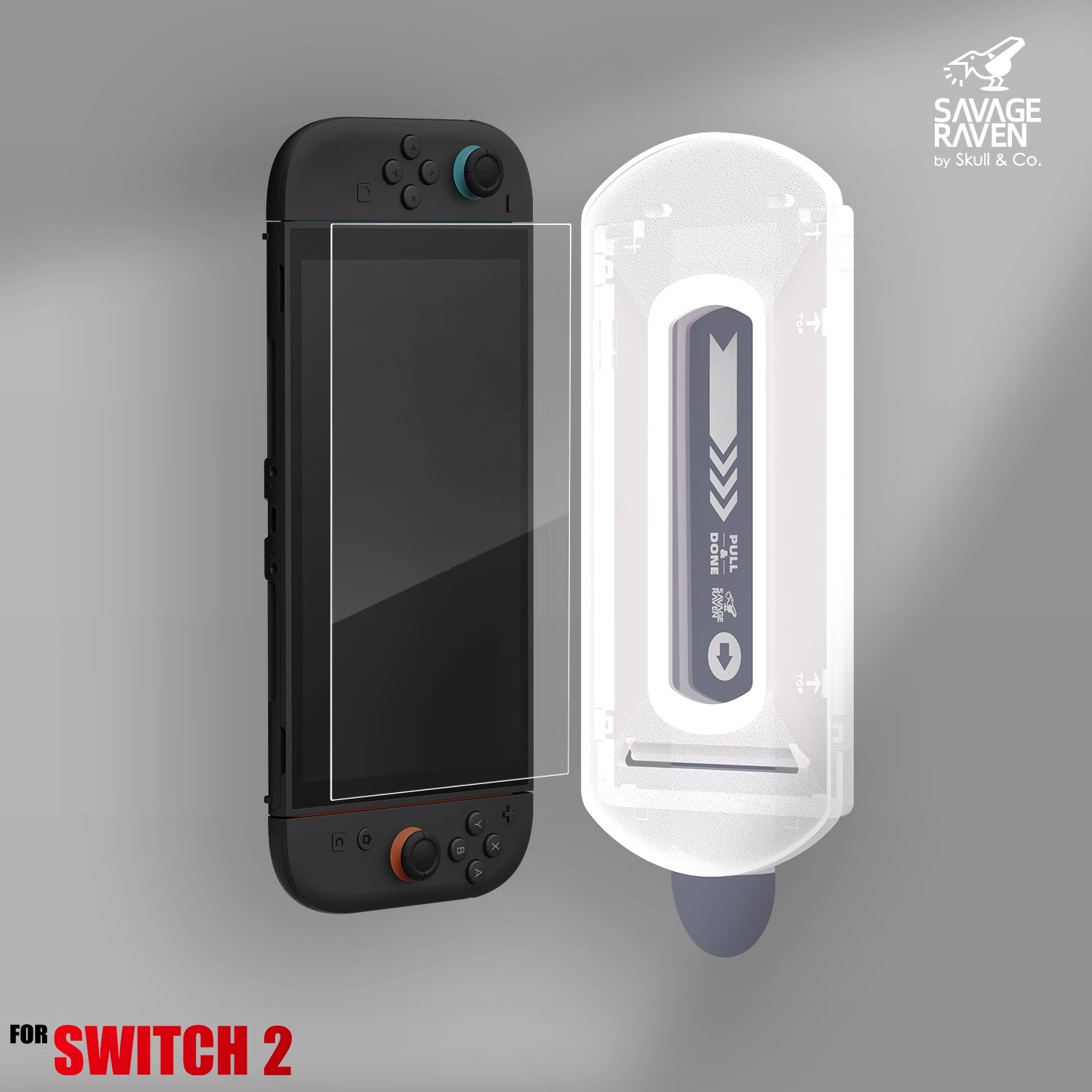 Skull & Co. 任天堂Switch2/OLED/Lite钢化膜超薄NS2代屏幕保护膜