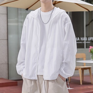 道木熙UPF50+防晒衣服男士超薄冰丝大尺码户外夏季钓鱼外套防晒服