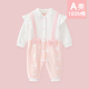 婴儿连体衣女宝宝哈衣爬服新生儿衣服纯棉可爱超萌满月百天秋衣