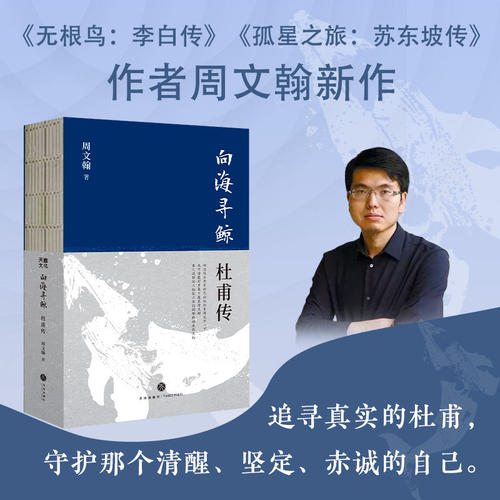 向海寻鲸：杜甫传 周文翰 无根鸟李白传作者 追寻真实的杜甫 唐代诗人图书 正版历史人物传记类书籍X