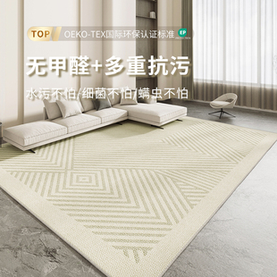轻奢高级房间沙发茶几毯 地毯客厅免洗可擦卧室床边毯地垫2024新款