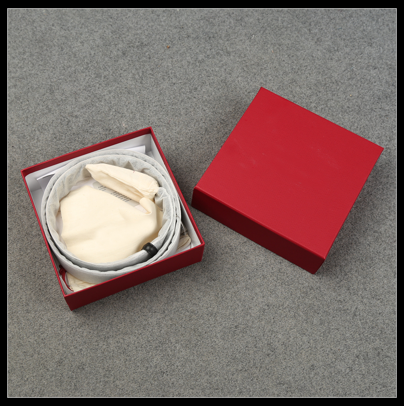 明星御用皮具男士 蝴蝶头商务针扣腰带 头层牛皮立体浮雕压花皮带