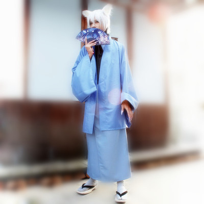 动漫元气少女缘结神御景巴卫姬太郎巴卫cos服和服漫展cosplay