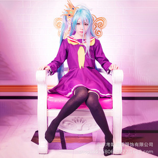 游戏人生no game no life妹妹白cos服 漫展年会派对cosplay服装