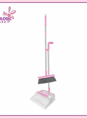 PROLOGIC扫把簸箕套装防风磁吸旋转梳齿型家用笤帚扫地扫把两件套