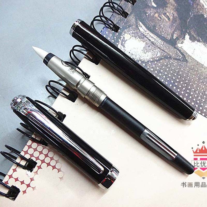 软笔可加墨练字笔 书法画画签到速写设计软毛笔签到六月诗