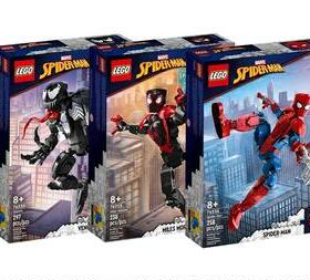 乐高LEGO 76230毒液76226蜘蛛侠76225莫拉莱斯人偶超级英雄拼接款