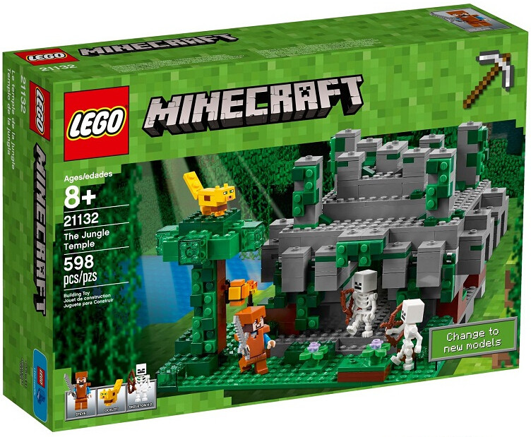 2017款乐高lego 21132我的世界系列丛林寺庙神庙拼装玩具积木