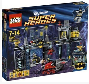 儿童益智乐高LEGO 儿童玩具6860 超级英雄系列 蝙蝠洞 5人仔