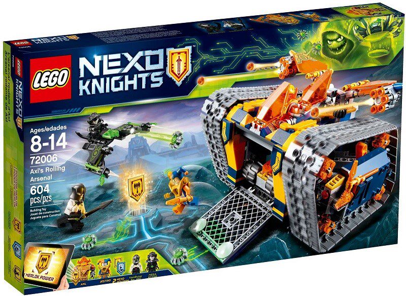 2018款乐高LEGO 72006 NEXO未来骑士团艾克索移动武器库
