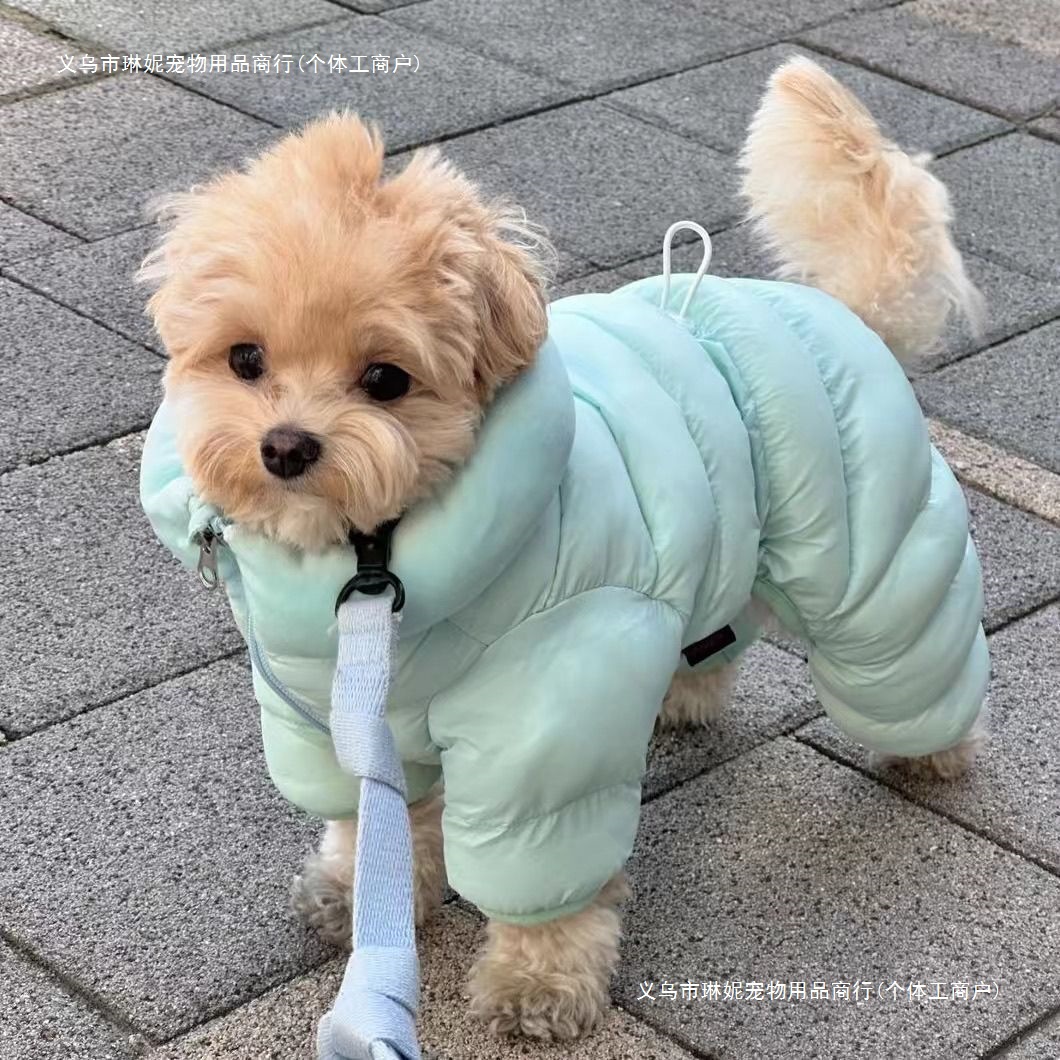 狗狗衣服四脚冬装棉服棉衣泰迪加厚保暖小型犬比熊冬季宠物外套新