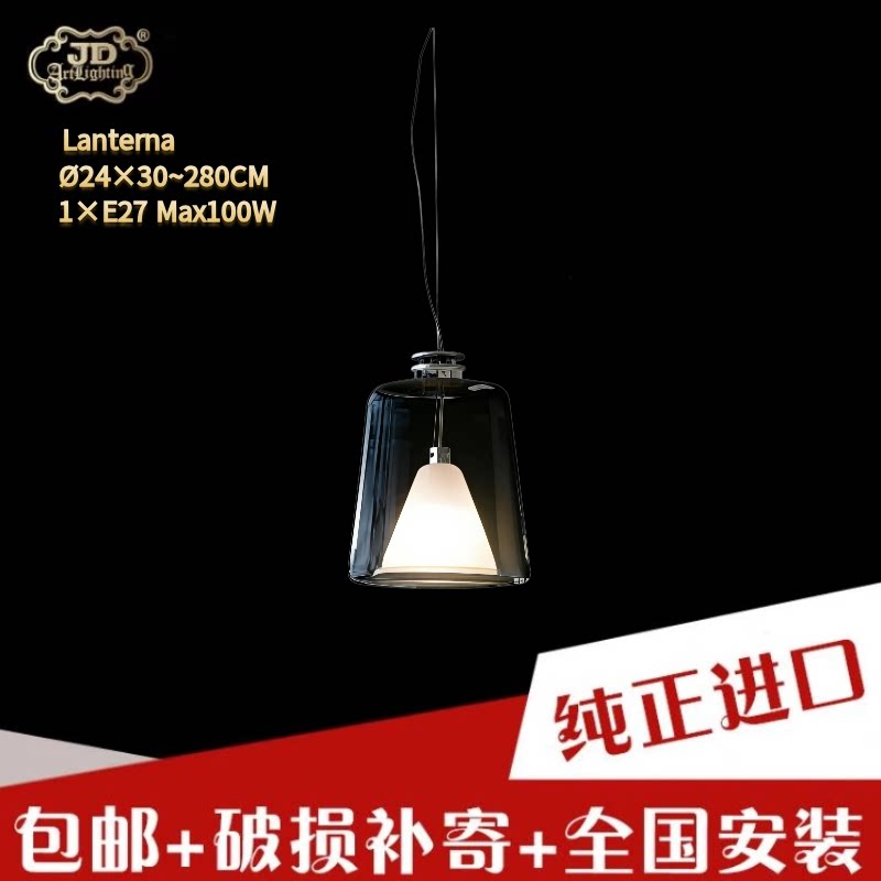 现货意大利工厂原装进口简约餐厅吧台床头穆拉诺手工吹制玻璃吊灯