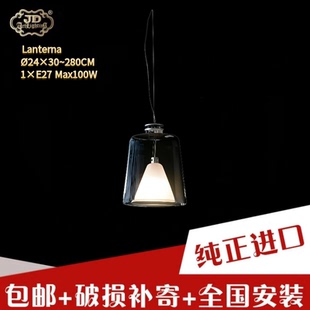 进口简约餐厅吧台床头穆拉诺手工吹制玻璃吊灯 现货意大利工厂原装
