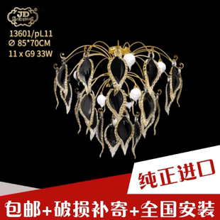 进口现代创意家用客厅餐厅树叶形纯手工玻璃吸顶灯 意大利工厂原装