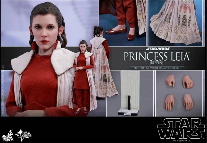 全新现货hottoys ht 1/6星球大战5 帝国反击战  莱娅公主 mms508