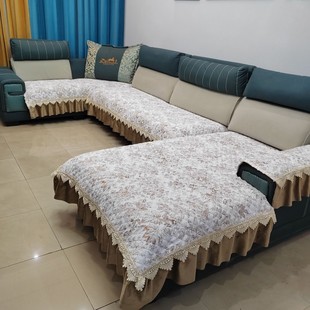 万能款左右贵妃四季通用沙发垫U型7字型4米2以内沙发均可用座垫