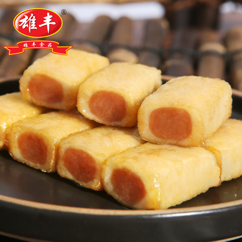 雄丰油炸包心鱼豆腐 2500g夹心肉馅火锅麻辣烫关东煮食材煎炸美食